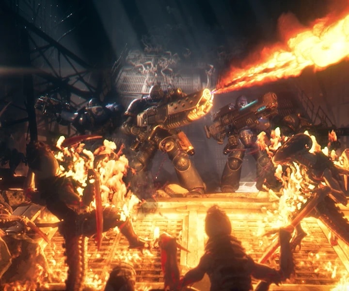 Warhammer 40K Space Marine VR Battle Flamethrower