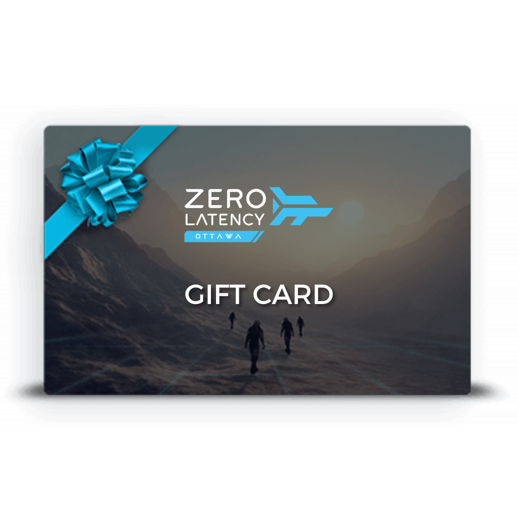 Gift card with blue ribbon